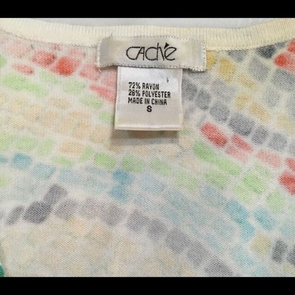 Vintage Cache V-Neck Summer Sweater - Picture 4 of 5